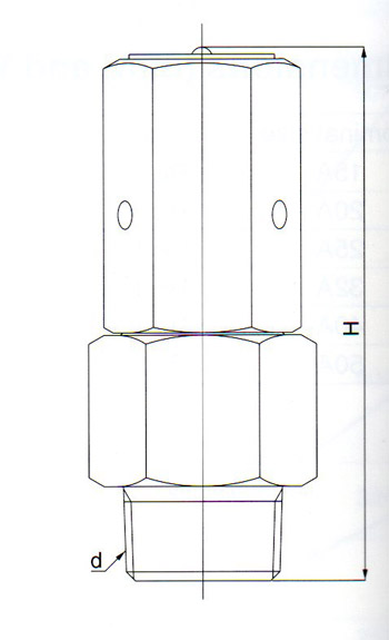 VB-7S真空泄压阀尺寸图