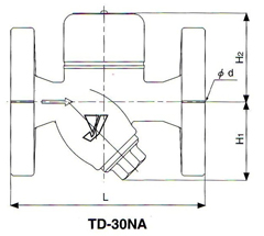 TD-10NA疏水阀尺寸图