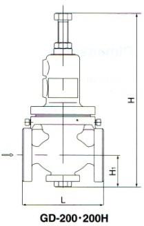 GD-200H减压阀尺寸图