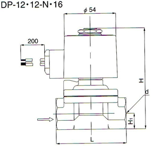 DP-16电磁阀尺寸图