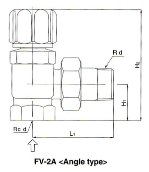 FV-2A疏水阀尺寸图