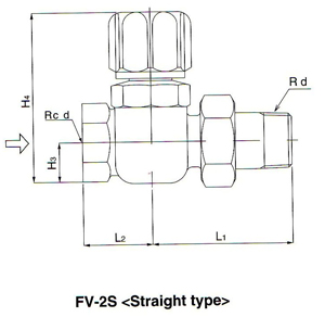 FV-2S疏水阀尺寸图
