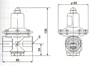 GD-41减压阀尺寸图