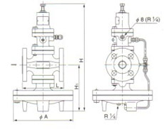 GP-2000CS减压阀尺寸图