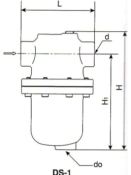 DS-1汽水分离器尺寸图