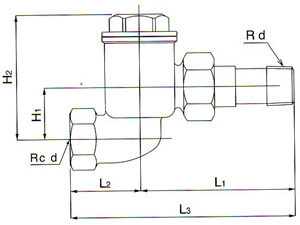 TS-4S疏水阀尺寸图