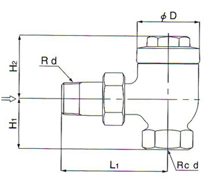 TS-1A疏水阀尺寸图