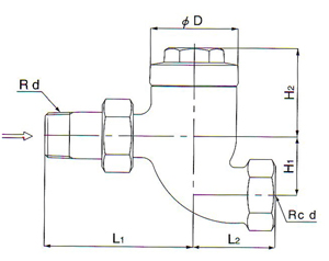TS-1S疏水阀尺寸图