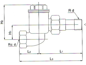 TS-3S疏水阀尺寸图