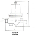 GD-26N减压阀尺寸图